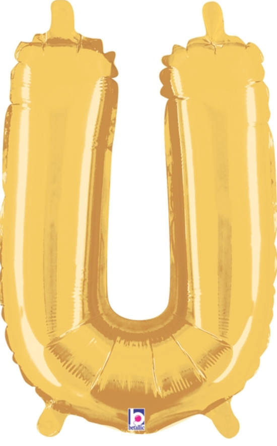 14 Inch Air-Filled Gold Letters