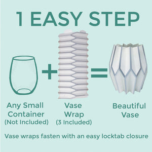 Silver Paper Wrap Vase