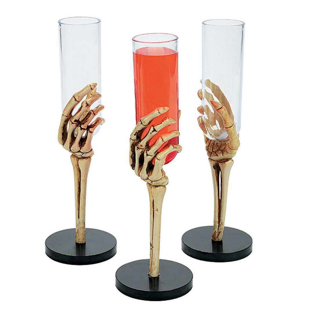 Skeleton Champagne Flutes