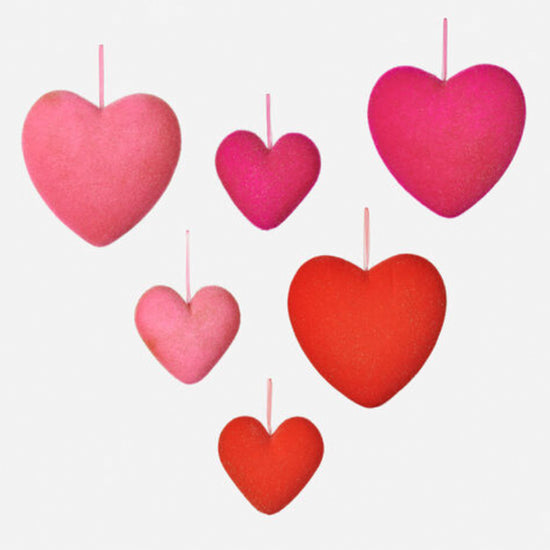 Small Flocked Heart