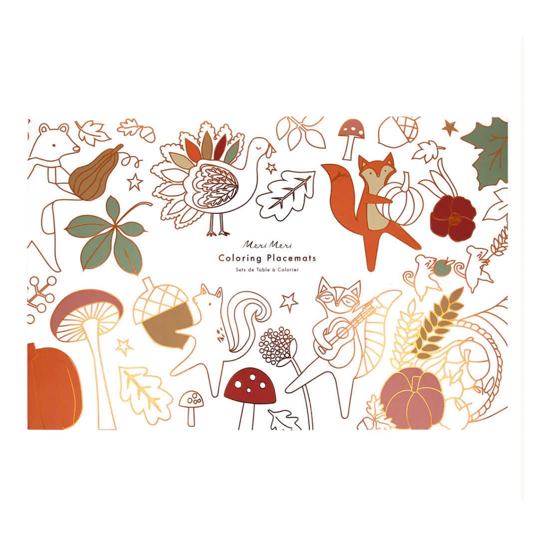 Thanksgiving Coloring Placemats