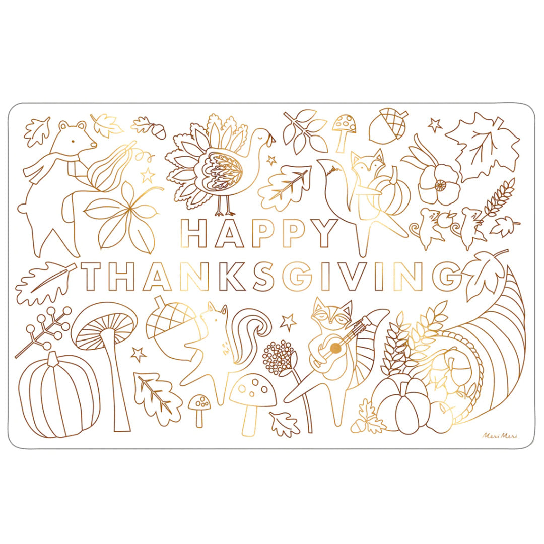 Thanksgiving Coloring Placemats