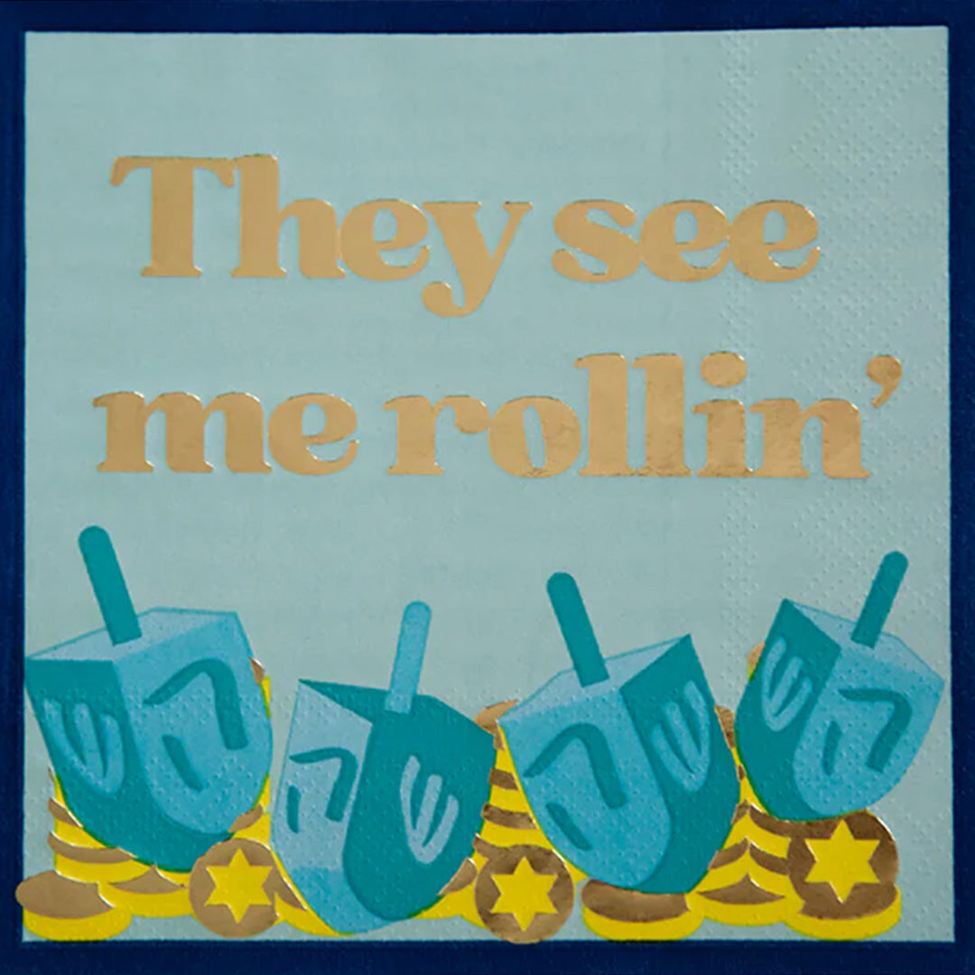 Load image into Gallery viewer, &amp;quot;They See Me Rollin&amp;#39;&amp;quot; Cocktail Napkins
