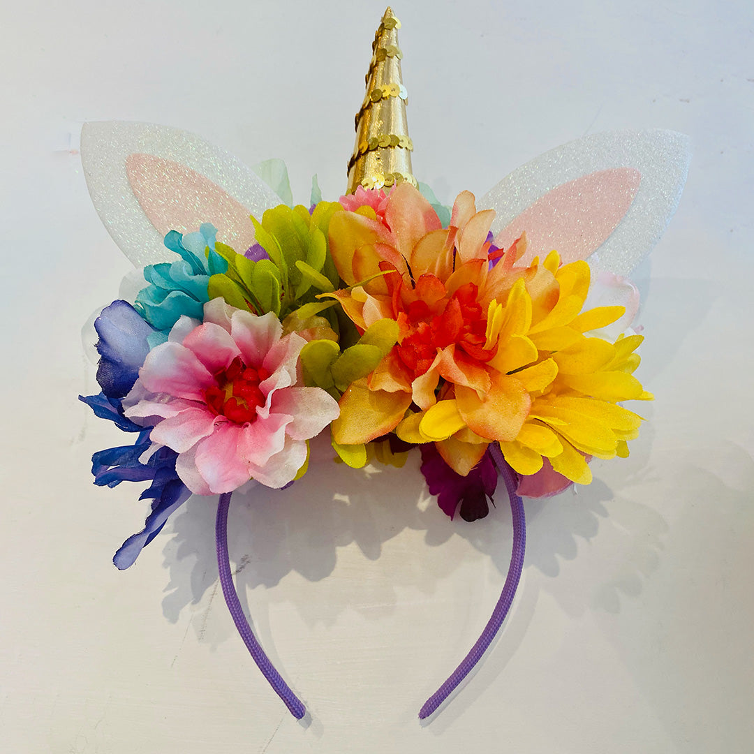 Unicorn Floral Headband
