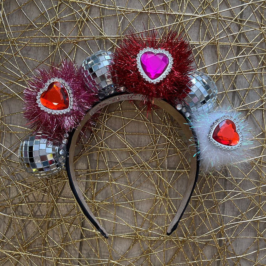 Load image into Gallery viewer, Valentine&amp;#39;s Day Disco Headband
