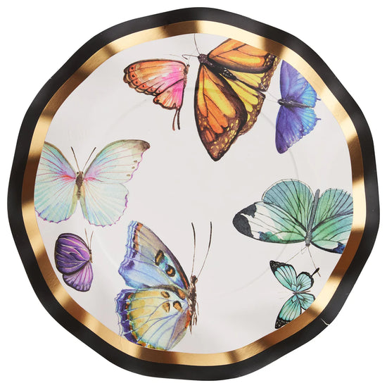 Load image into Gallery viewer, Wavy Butterfly Dinner Plates
