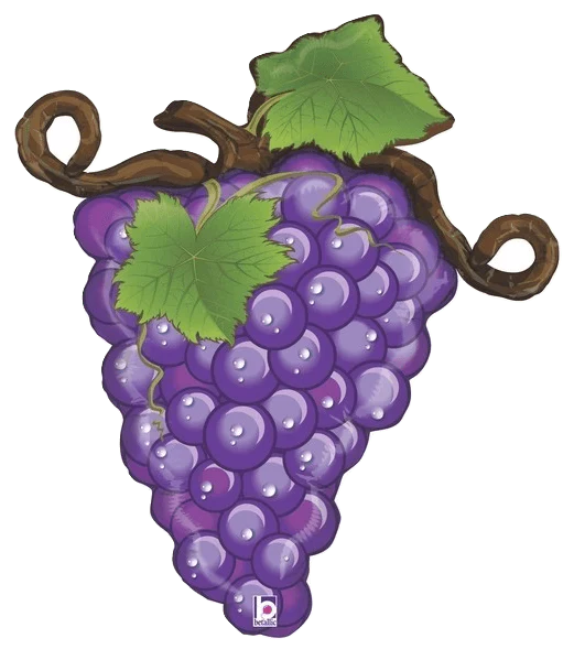 Purple Grapes 31" Mylar Balloon