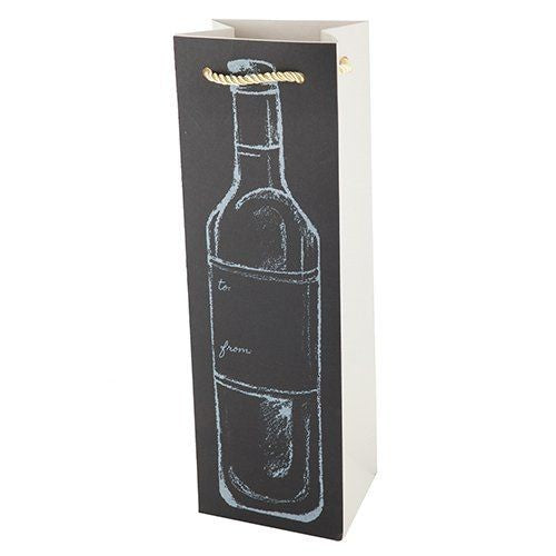 Load image into Gallery viewer, Chalkboard Bottle Wine Bag

