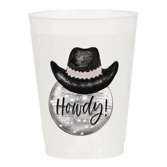 Howdy Disco Ball Cowgirl Cups
