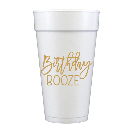 Birthday Booze Foam Cup Sleeve