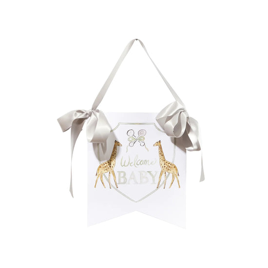 Load image into Gallery viewer, Welcome Baby Giraffe Hanger
