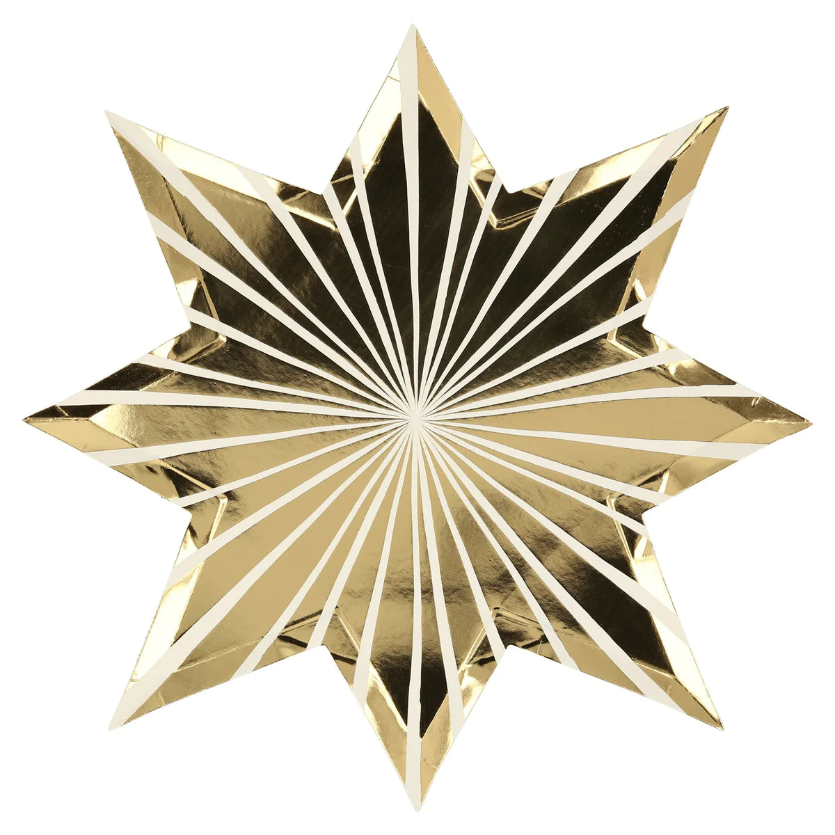 Gold Stripe Star Plate