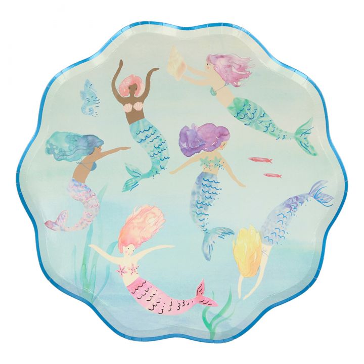 Mermaids Swimming Plates