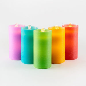 Colored Water Wick Candle