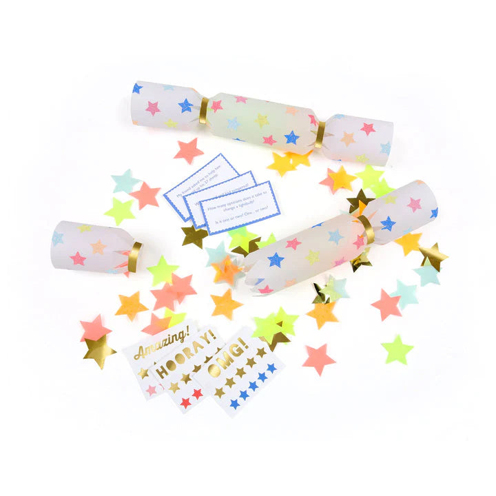 Load image into Gallery viewer, Multicolor Star Confetti Cracker
