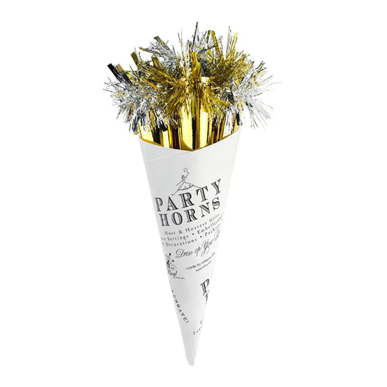 Gold & Silver Party Horn Bouquet