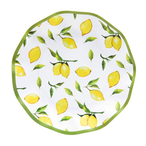 Wavy Salad Plate Lemon Drop