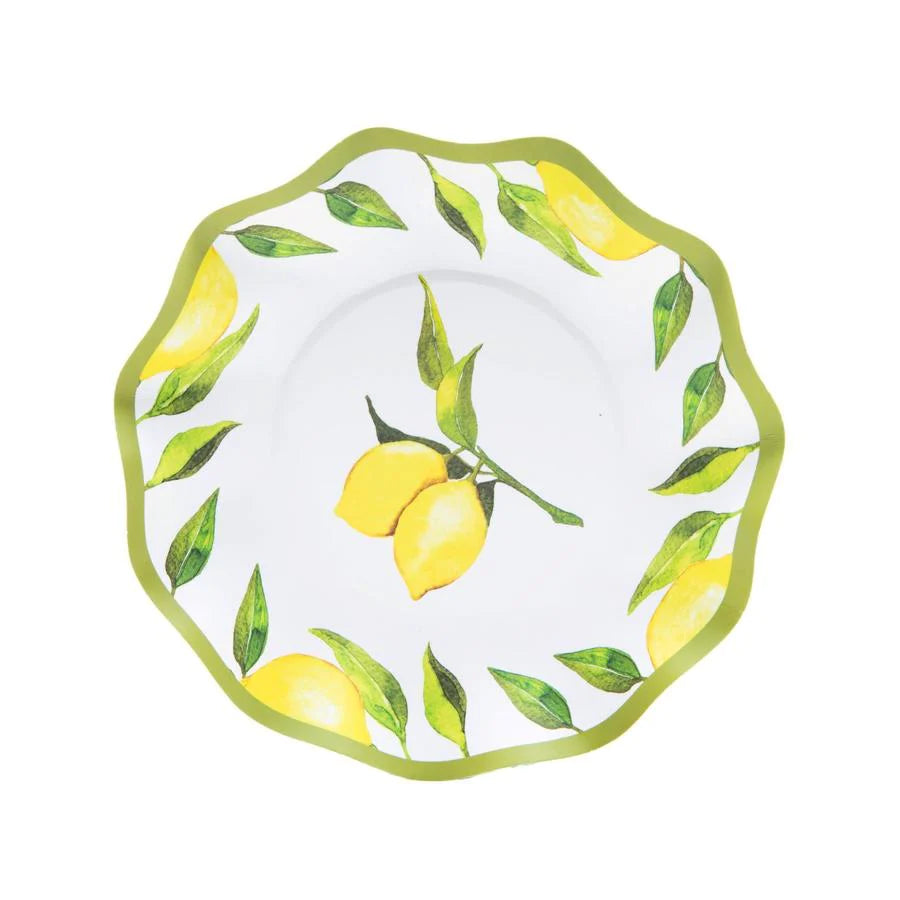 Wavy Appetizer/Dessert Bowl Lemon Drop